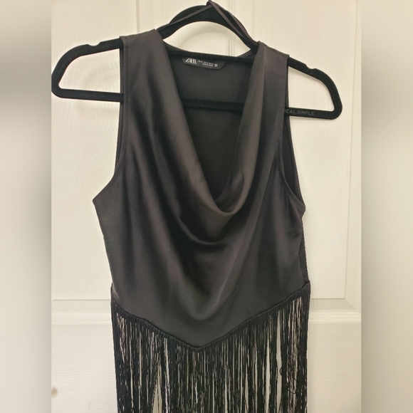 Zara evening fringe top - Picture 1 of 3